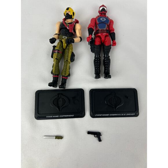 Lot of 5 G.I. Joe Cobra Figures 25th Anniversary Firefly B.A.T. HISS Copperhead - Picture 4 of 7